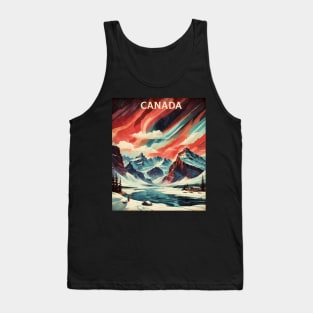 Canada Vintage Poster Tourism Tank Top